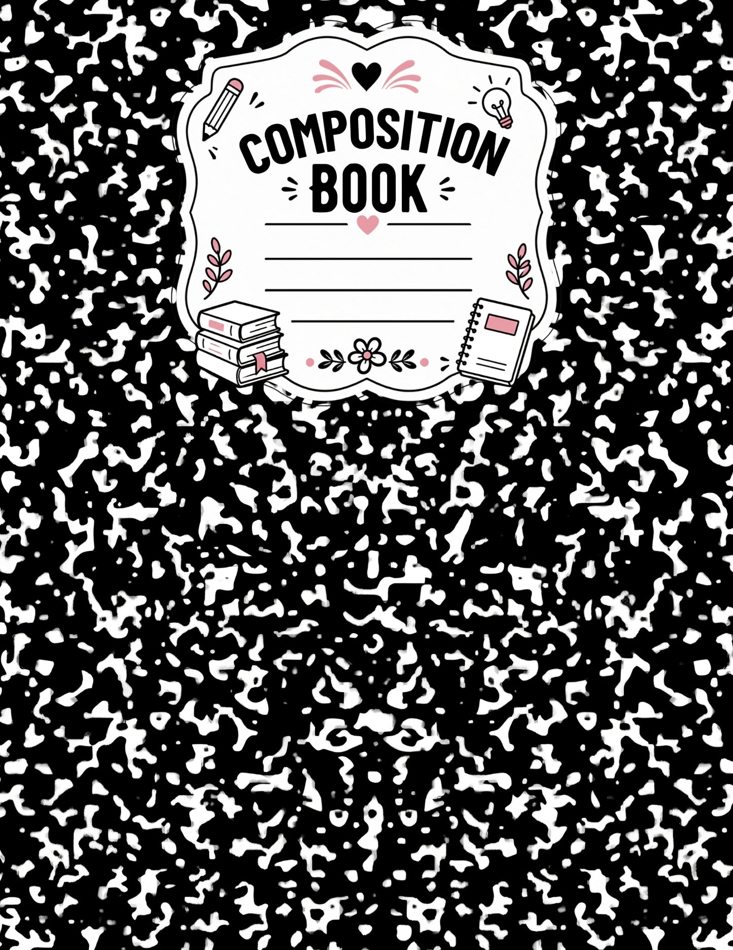 Black Composition Notebook Cover