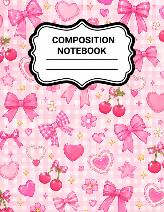 Gingham Preppy Notebook Cover