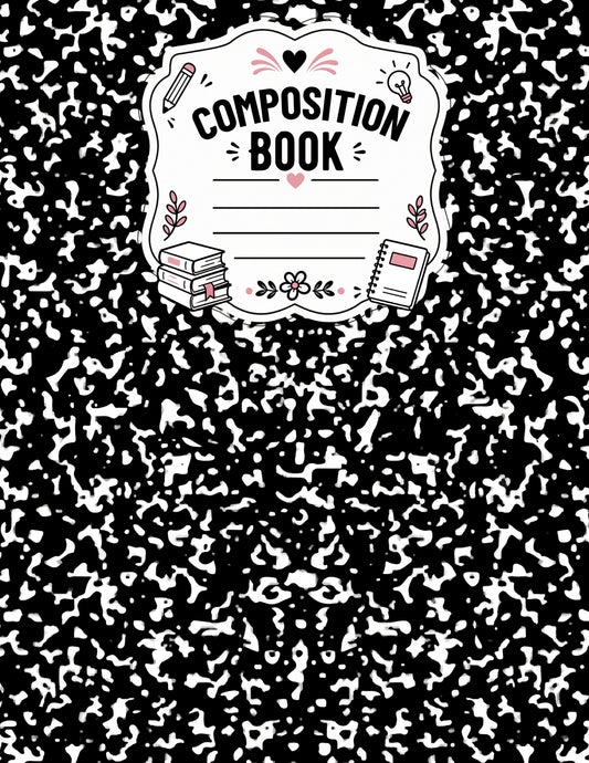 Black Composition Notebook Cover
