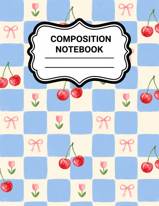 Checkered Notebook Cover
