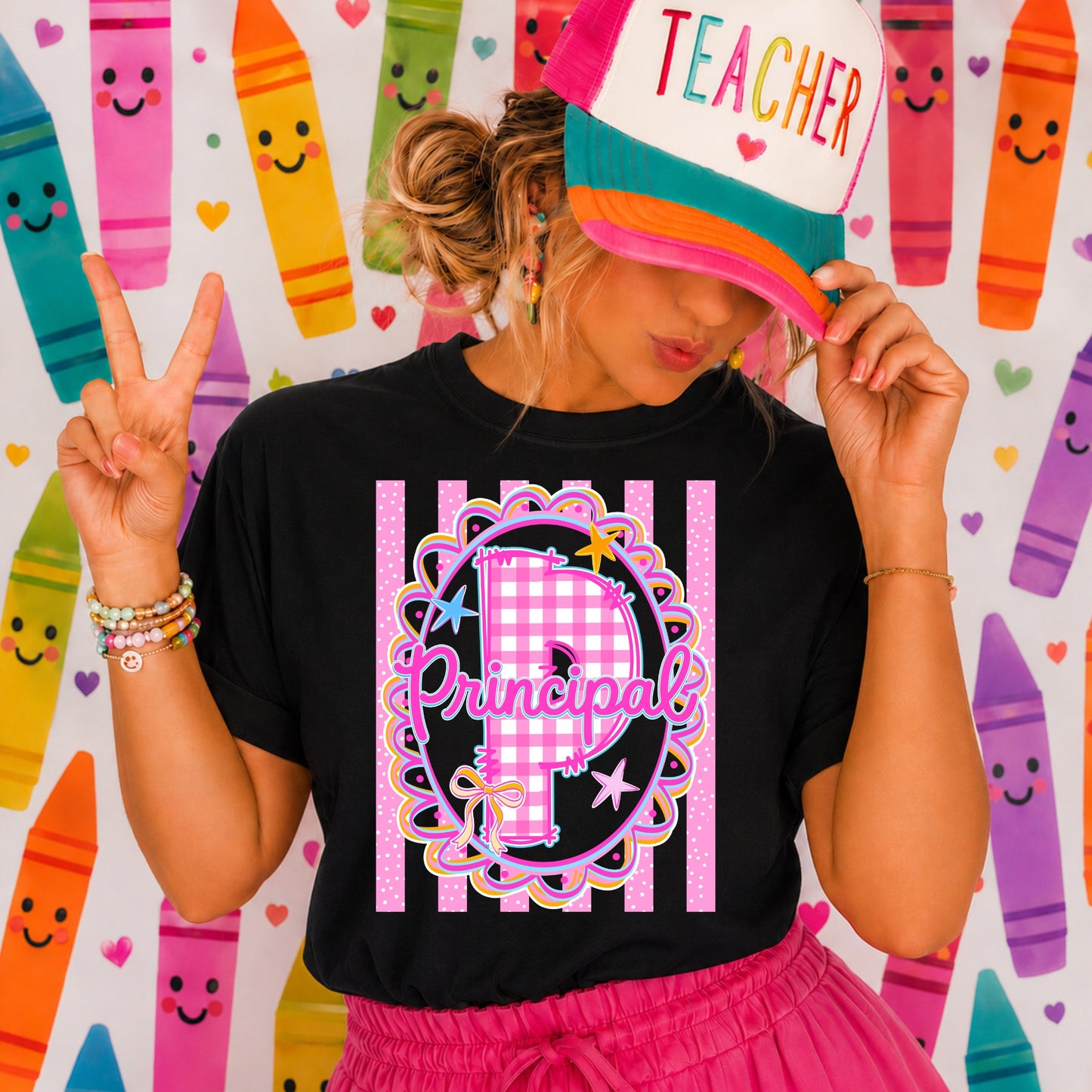 School Professions Preppy Colors