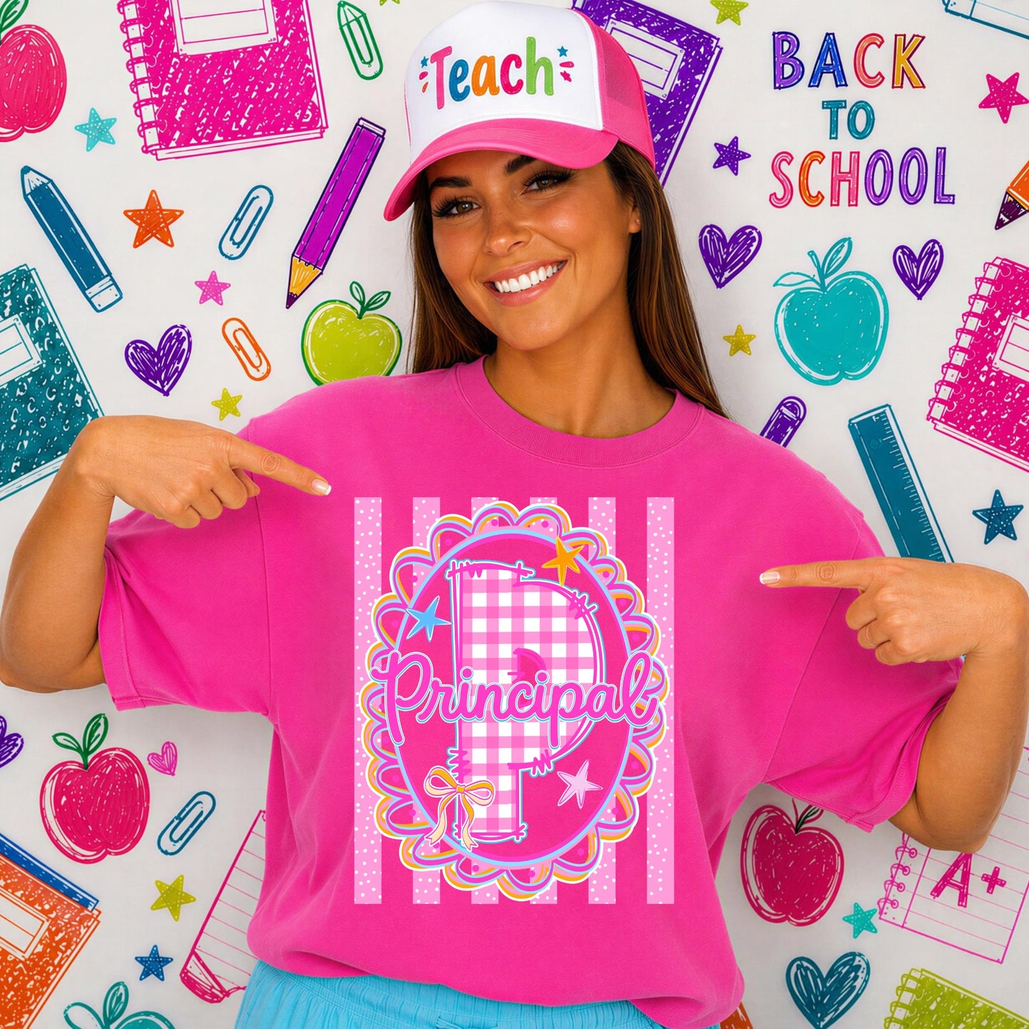 School Professions Preppy Colors