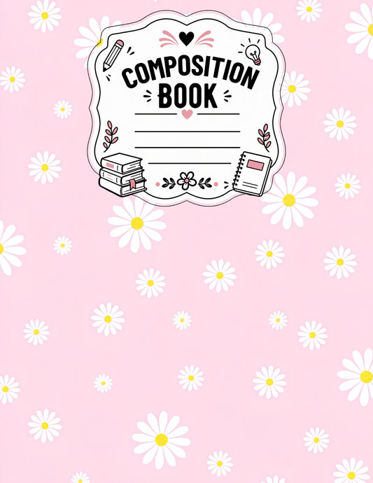 Pink Daisy's Notebook Cover