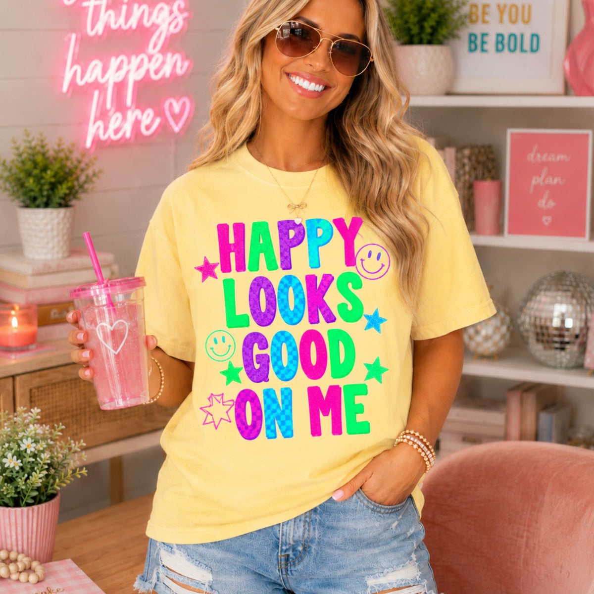Happy Looks Good On Me